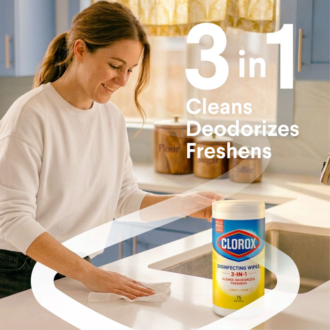 Clorox Disinfecting Cleaning Wipes - Crisp Lemon - 75 Pack