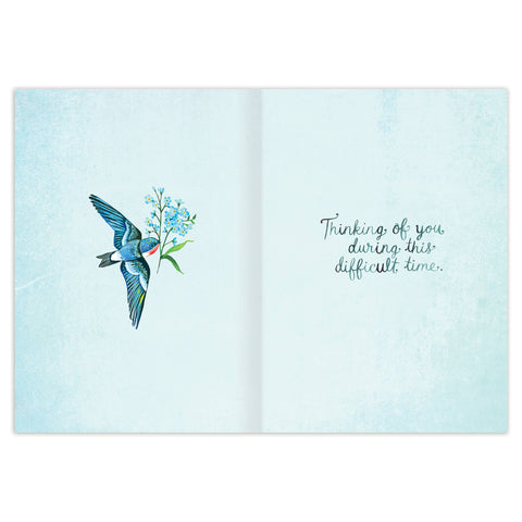 Swallows Sympathy Card