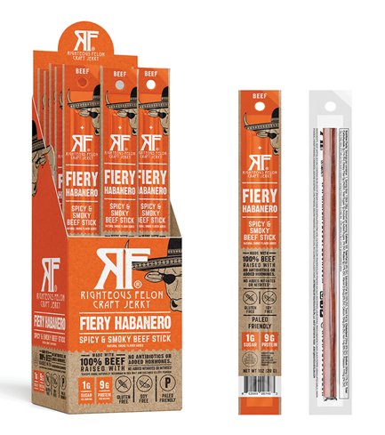 Righteous Felon Fiery Habanero Beef - 1oz Stick