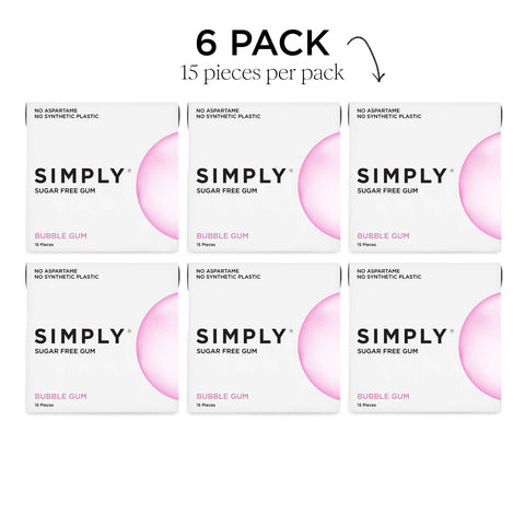 Sugar Free Bubble Gum - Natural + Plastic-Free | 15 Pieces