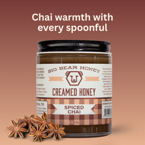 Spiced Chai Creamed Honey - 8oz Jar