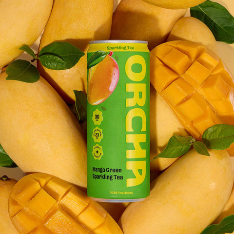Mango Green Sparkling Tea - 10.82oz Can