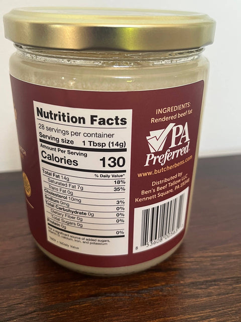 Butcher Ben's Beef Tallow - 14oz Jar