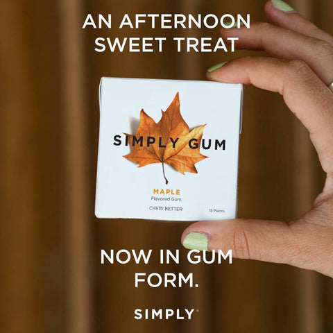 Maple Chewing Gum - Natural + Plastic-Free | 15 Pieces