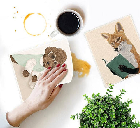 Reading Fox Dishcloth