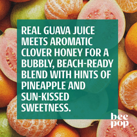 BeePop Orange Blossom Honey Sparkling Drink - Tropical - 12oz