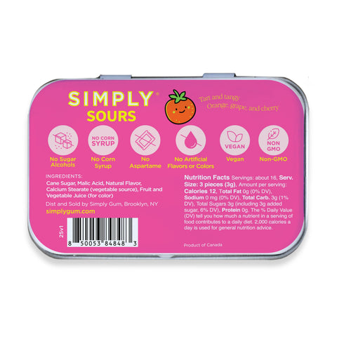 Simply Sours - Fruit Punch - 1.8oz Tin