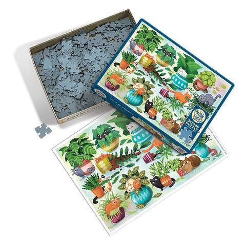 Cats vs Plants 500-Piece Cobble Hill Puzzle
