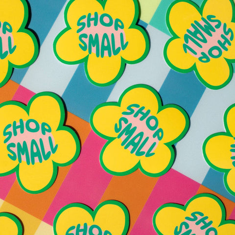 Shop Small Flower Vinyl Sticker