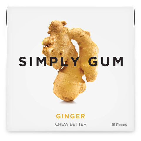 Ginger Chewing Gum - Natural + Plastic-Free | 15 Pieces
