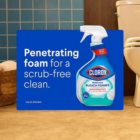 Clorox Bathroom  Bleach Foamer - Ocean Mist - 30oz Spray Bottle