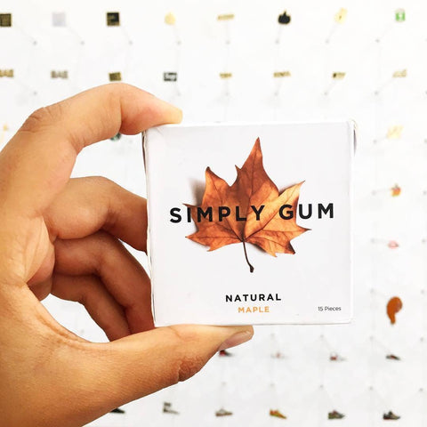 Maple Chewing Gum - Natural + Plastic-Free | 15 Pieces