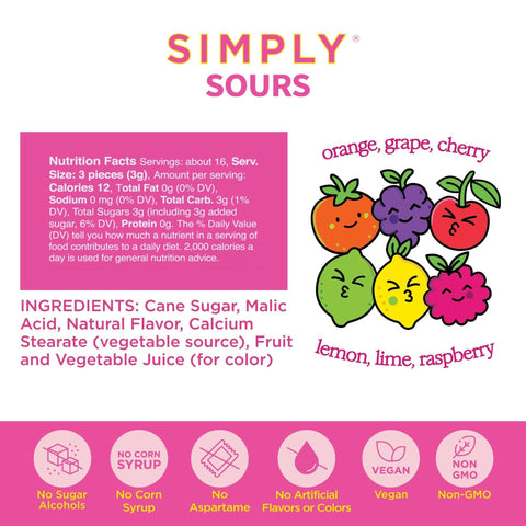Simply Sours - Fruit Punch - 1.8oz Tin