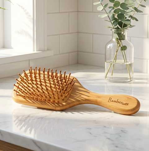 Bamboo Hairbrush | Small Paddle