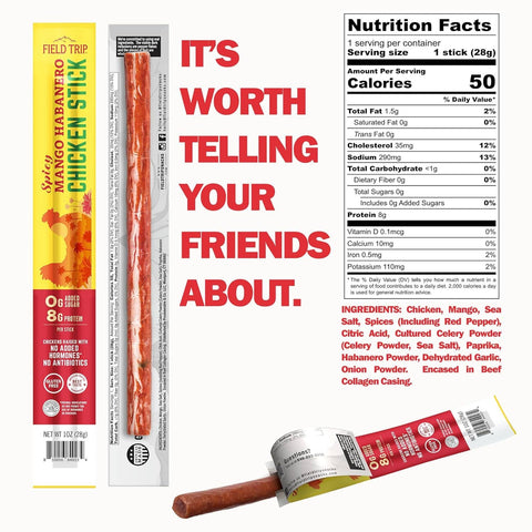Mango Habanero Chicken Stick - 1oz Stick