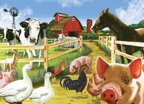 Welcome to the Farm (Family) 350 Piece Cobble Hill Puzzle