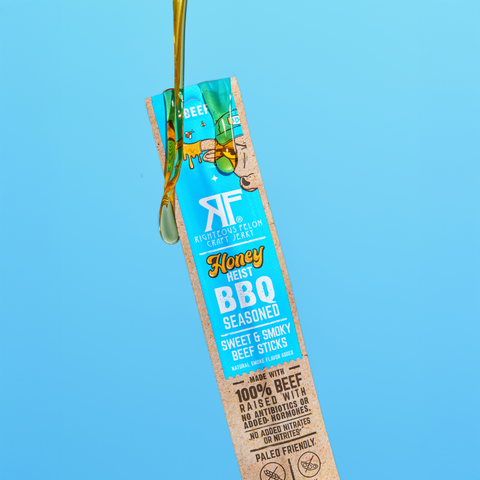Righteous Felon Honey Heist BBQ Beef - 1oz Stick