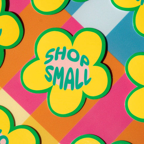 Shop Small Flower Vinyl Sticker