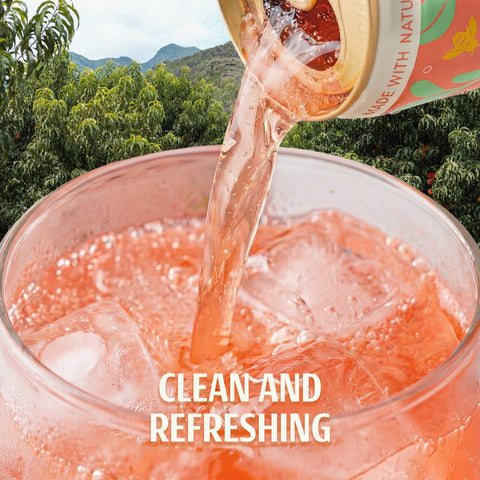 BeePop Orange Blossom Honey Sparkling Drink - Peach - 12oz