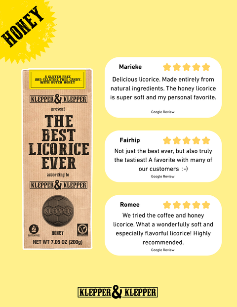 Black Licorice - Real Honey | gluten free | imported from NL