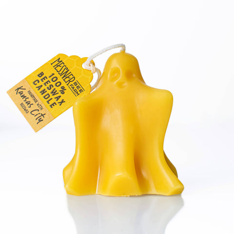 Ghost Candle - 100% Beeswax - Handmade