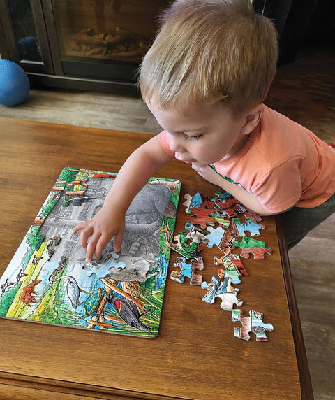 The Beaver Pond (Tray) 35-Piece Cobble Hill Puzzle