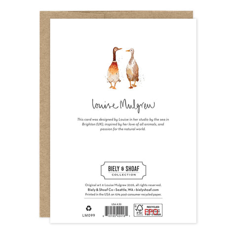 Ducks Mr & Mrs Wedding Card