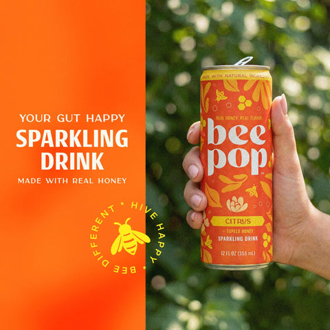BeePop Tupelo Honey Sparkling Drink - Citrus - 12oz