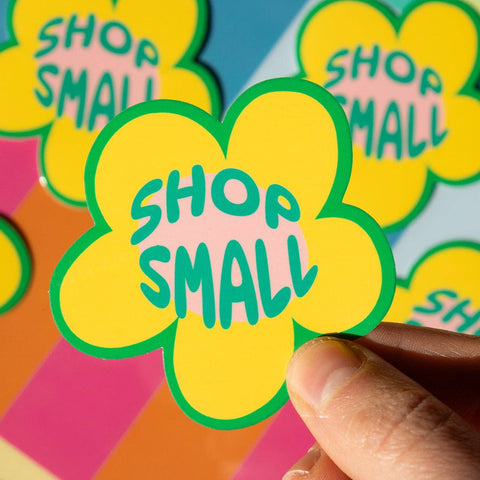 Shop Small Flower Vinyl Sticker