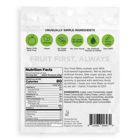 Fruit Bites - Sour Cherry & Apple - 1.8 oz Bag