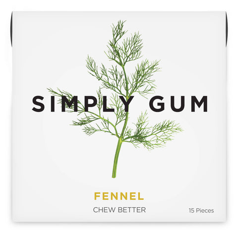 Fennel Chewing Gum - Natural + Plastic-Free | 15 Pieces