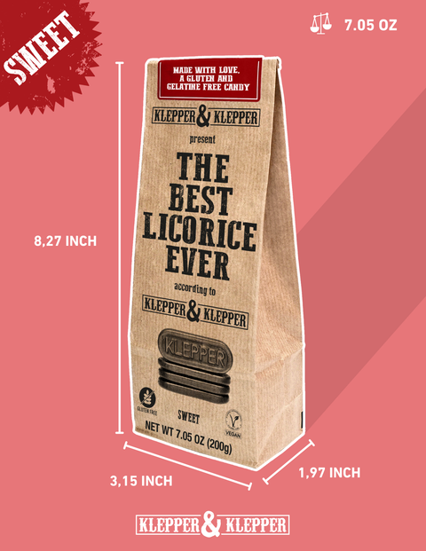 Black Licorice - Sweet | vegan glutenfree | imported from NL