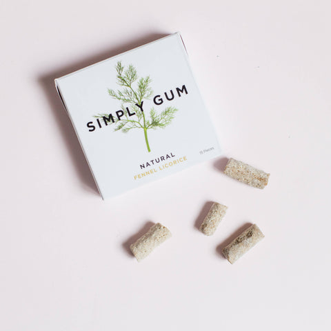 Fennel Chewing Gum - Natural + Plastic-Free | 15 Pieces