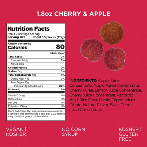 Fruit Bites - Sour Cherry & Apple - 1.8 oz Bag