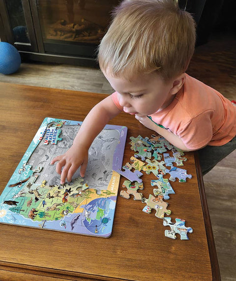 USA Map (Tray) 35-Piece Cobble Hill Puzzle
