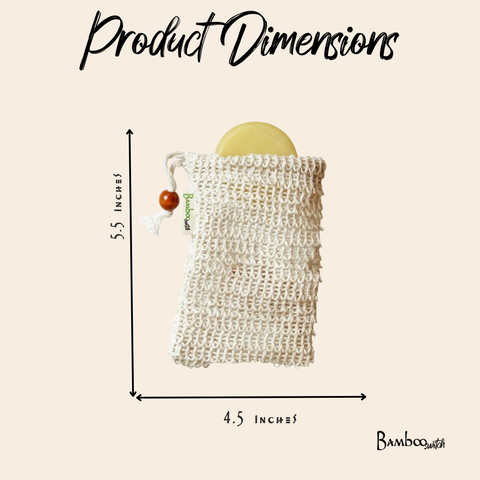 Compostable Sisal Soap Saver Bag