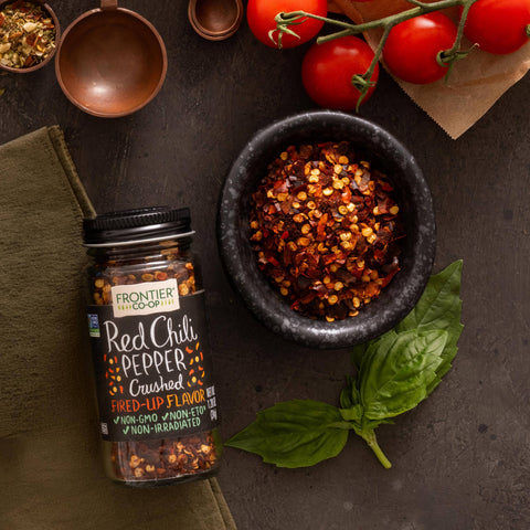 Red Chili Pepper, Crushed, 15K-30K Heat Units, 1.2 Oz