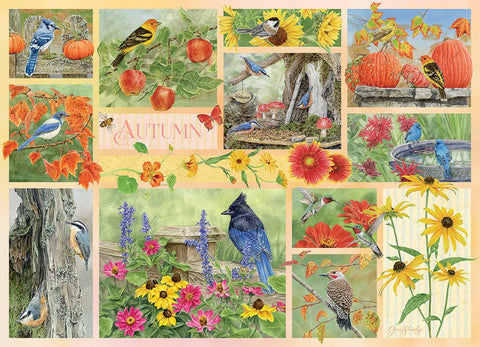 Garden Birds in Autumn 500-Piece Cobble Hill Puzzle
