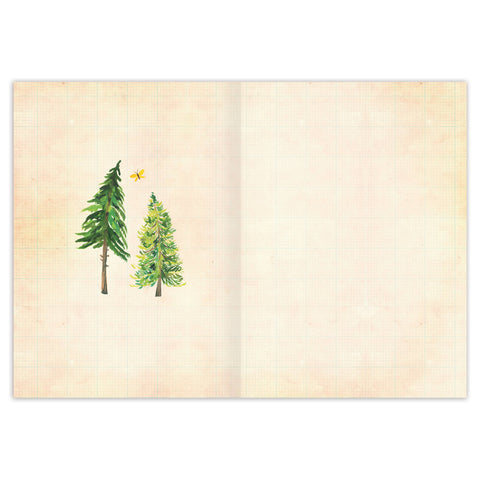 Between Two Pines Blank Card