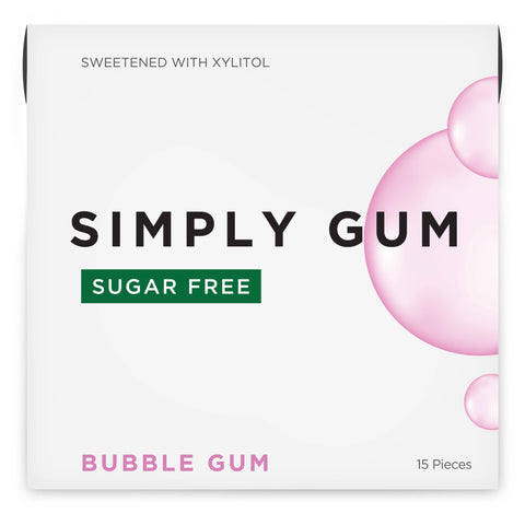 Sugar Free Bubble Gum - Natural + Plastic-Free | 15 Pieces