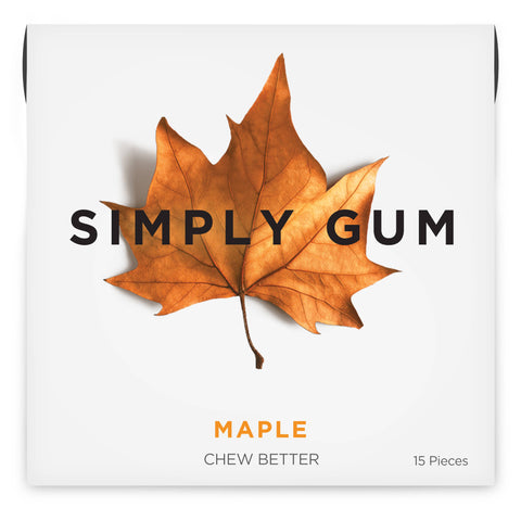 Maple Chewing Gum - Natural + Plastic-Free | 15 Pieces