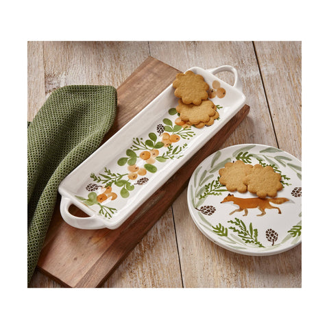 Warm Wishes Dessert Platter Multi Earthenware Christmas