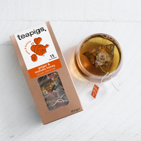 Ginger and Manuka Honey tea - 15 temples