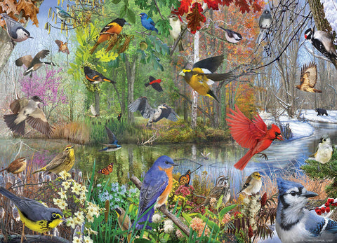 Birds of the Season 1000-Piece Cobble Hill Puzzle