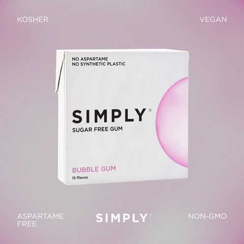 Sugar Free Bubble Gum - Natural + Plastic-Free | 15 Pieces