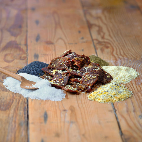 Everything Bagel Seasoned Beef Jerky - 2.2oz Bag