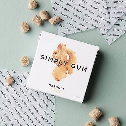 Ginger Chewing Gum - Natural + Plastic-Free | 15 Pieces