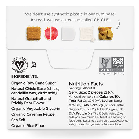 Cleanse Chewing Gum- Natural + Plastic-Free | 15 Pieces