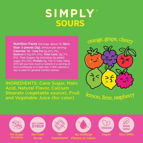 Simply Sours - Citrus Berry - 1.8oz Tin