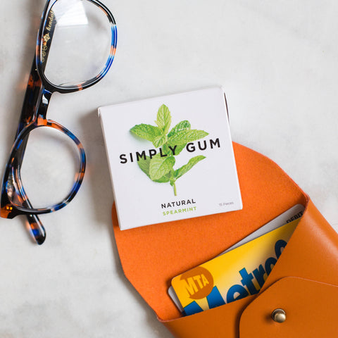 Spearmint Chewing Gum - Natural + Plastic-Free | 15 Pieces